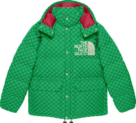 gucci north face green puffer|north face gucci full collection.